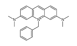 10-Benzyl-3,6-bis(dimethylamino)acridine-10-ium Structure