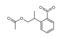2-(2-nitrophenyl)propyl acetate Structure