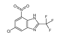 6-chloro-4-nitro-2-(trifluoromethyl)-1H-benzimidazole Structure
