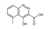 5-methyl-4-oxo-1,4-dihydro-cinnoline-3-carboxylic acid Structure