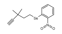(3,3-dimethylpent-4-yn-1-yl)(2-nitrophenyl)selane Structure