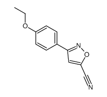 5-Isoxazolecarbonitrile,3-(4-ethoxyphenyl)-(9CI) Structure