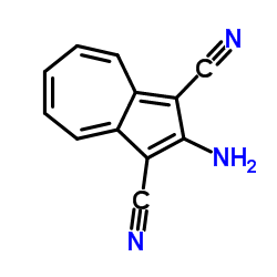 2-Amino-1,3-azulenedicarbonitrile结构式