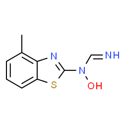 Methanimidamide, N-hydroxy-N-(4-methyl-2-benzothiazolyl)- (9CI) Structure