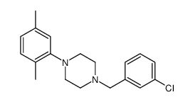 1-[(3-chlorophenyl)methyl]-4-(2,5-dimethylphenyl)piperazine结构式
