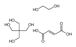2,2-bis(hydroxymethyl)propane-1,3-diol,(E)-but-2-enedioic acid,ethane-1,2-diol结构式
