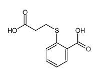 2-(2-carboxyethylsulfanyl)benzoic acid结构式