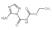 ethyl N-(5-amino1,2,4-triazole-1-carbonyl)carbamate structure