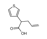 2-(3-thienyl)pent-4-enoic acid结构式