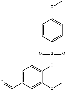 4-formyl-2-methoxyphenyl 4-methoxybenzenesulfonate Structure