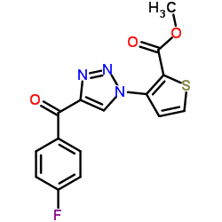 Methyl 3-[4-(4-fluorobenzoyl)-1H-1,2,3-triazol-1-yl]-2-thiophenecarboxylate Structure