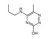 6-Methyl-5-(propylamino)-1,2,4-triazin-3(2H)-one结构式