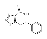 1,2,3-Thiadiazole-4-carboxylicacid, 5-(phenoxymethyl)-结构式