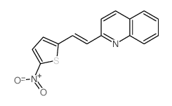 2-[2-(5-nitrothiophen-2-yl)ethenyl]quinoline结构式