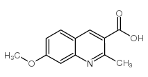 7-甲氧基-2-甲基喹啉-3-羧酸结构式