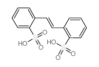 Benzenesulfonic acid, 2,2'-(1,2-ethenediyl)bis- (en)结构式