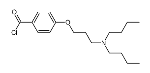 4-(3-dibutylaminopropoxy)benzoyl chloride结构式