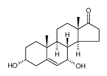 Androst-5-en-17-one, 3,7-dihydroxy-, (3alpha,7alpha)- (9CI)结构式
