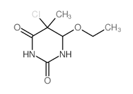 5-chloro-6-ethoxy-5-methyl-1,3-diazinane-2,4-dione Structure