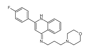 2-(4-fluorophenyl)-N-(3-morpholin-4-ylpropyl)quinolin-4-amine Structure