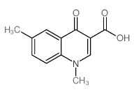 1,6-Dimethyl-4-oxo-1,4-dihydro-quinoline-3-carboxylic acid Structure