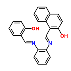 1-[(E)-({2-[(E)-(2-Hydroxybenzylidene)amino]phenyl}imino)methyl]-2-naphthol Structure