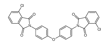 4-chloro-2-[4-[4-(4-chloro-1,3-dioxoisoindol-2-yl)phenoxy]phenyl]isoindole-1,3-dione结构式