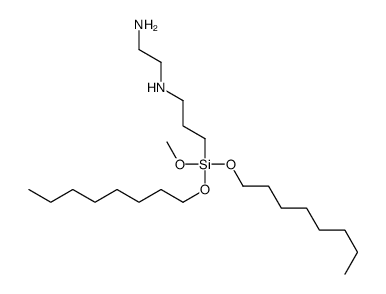 N'-[3-[methoxy(dioctoxy)silyl]propyl]ethane-1,2-diamine Structure