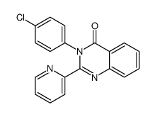 3-(4-chlorophenyl)-2-pyridin-2-ylquinazolin-4-one结构式