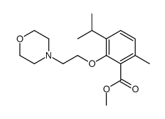 3-(2-Morpholinoethoxy)-p-cymene-2-carboxylic acid methyl ester Structure