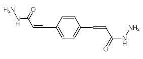 2-Propenoic acid, 3,3'-(1,4-phenylene)bis-, dihydrazide (en) Structure