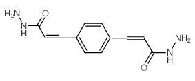 2-Propenoic acid, 3,3'-(1,4-phenylene)bis-, dihydrazide (en)结构式