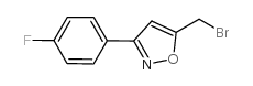 5-(BROMOMETHYL)-3-(4-FLUOROPHENYL)ISOXAZOLE structure