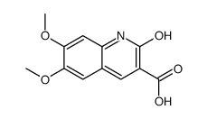 6,7-dimethoxy-2-oxo-1H-quinoline-3-carboxylic acid结构式