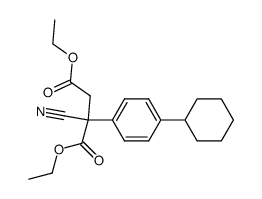 diethyl 2-cyano-2-(4-cyclohexylphenyl)succinate结构式