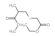 methyl 3-(ethoxycarbonylmethylsulfanyl)-2-methyl-propanoate结构式