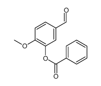 5-formyl-2-Methoxyphenyl benzoate结构式