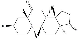 3α-Hydroxy-5α-androstane-6,17-dione structure