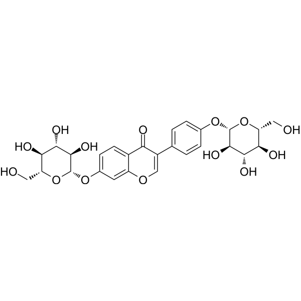 Daidzein-4',7-diglucoside structure