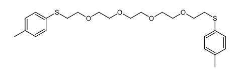 1-methyl-4-[2-[2-[2-[2-[2-(4-methylphenyl)sulfanylethoxy]ethoxy]ethoxy]ethoxy]ethylsulfanyl]benzene Structure
