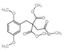 1,1,2-trimethyl 1-[(2,5-dimethoxyphenyl)methyl]ethane-1,1,2-tricarboxylate Structure