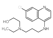 2-[3-[(7-chloroquinolin-4-yl)amino]propyl-ethyl-amino]ethanol Structure