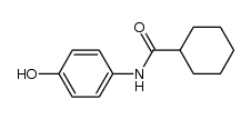 N-(4-hydroxyphenyl)cyclohexanecarboxamide结构式