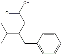 3-Benzyl-4-methylpentanoic Acid Structure