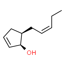 2-Cyclopenten-1-ol, 5-(2Z)-2-pentenyl-, (1R,5R)-rel- (9CI) Structure