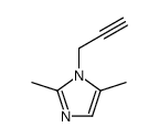 2,5-Dimethyl-1-(2-propyn-1-yl)-1H-imidazole Structure