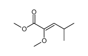 2-Methoxy-4-methyl-2-pentenoic acid methyl ester structure