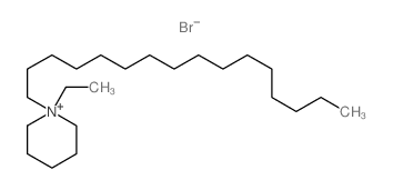 Piperidinium,1-ethyl-1-hexadecyl-, bromide (1:1) Structure