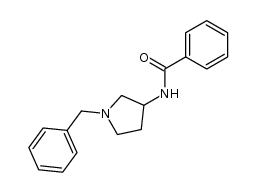 N-(1-benzyl-pyrrolidin-3-yl)-benzamide结构式