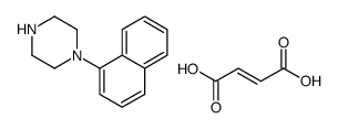 (E)-but-2-enedioic acid,1-naphthalen-1-ylpiperazine结构式